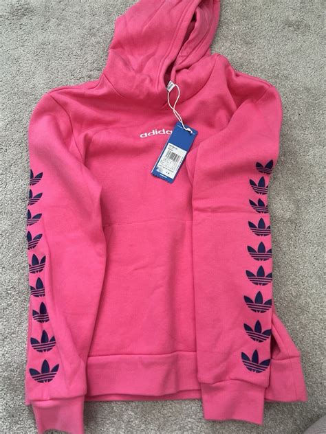 Adidas Girls Pink Hoodie New With Tags Ebay