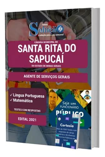 Apostila Agente De Serviços Gerais Santa Rita Do Sapucaí Mg MercadoLivre