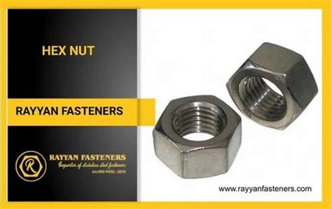 Rayyan Steel Ss Hex Nuts Thickness Size M At Rs Piece In