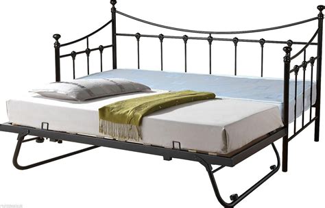 Seconique Torino Metal Daybed Black 3ft Single Metal Daybed