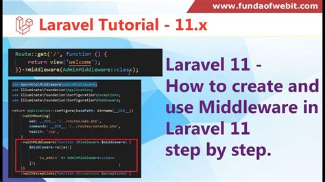 Laravel 11 How To Create And Use Middleware In Laravel Laravel 11