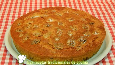 Receta De Bizcocho Con Nueces Y Pasas Recetas De Cocina Con Sabor