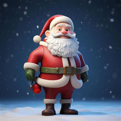 Premium Photo | 3D Christmas Santa Claus