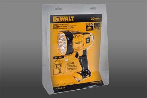 DeWALT 20V MAX Cordless LED Work Spotlight Pivoting Head DCL043 Bare