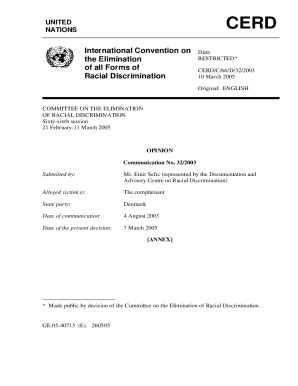 Fillable Online Adsdatabase Ohchr International Convention On The