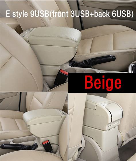 For Dacia Sandero Armrest Box Central Store Conten Grandado