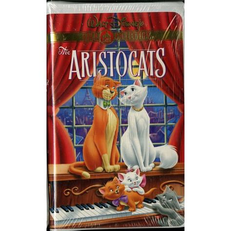 Aristocats Vhs Disney Video Gold Collection Large Clamshell Case New On