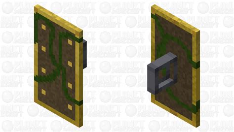 Golden Vines Shield Minecraft Mob Skin