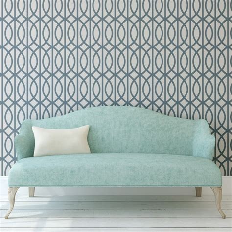 Trellis Pattern Vito Self Adhesive Peel And Stick Repositionable Fabric Wallpaper