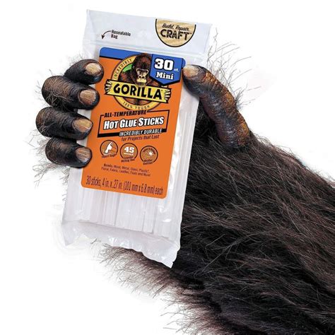 Halte Gorilla Hot Glue Sticks Inches Mini Count Strong And Versatile Hot Melt Adhesive HM