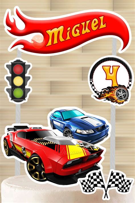 Topper De Bolo Hot Wheels Hot Wheels Birthday Hot Wheels Party Hot Wheels Cake