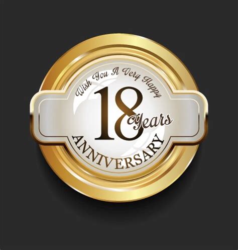 Collection Of Golden Anniversary Badge And Labels Vector Image