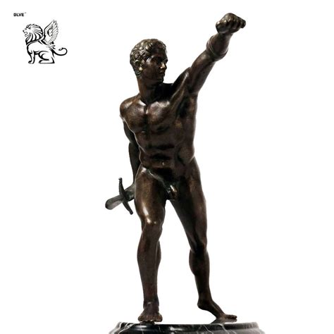 Metal Bronze Life Size Roman Naked Warrior Male Statues Sculpture Bsg China Bronze