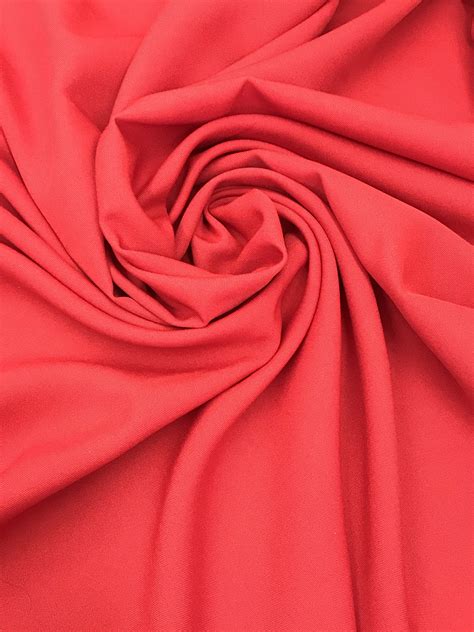 Poly Poplin Red Sal Tex Fabrics Inc