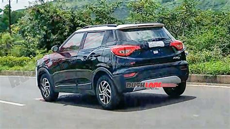 Mahindra Xuv Facelift Spied New Logo Alloys Colour