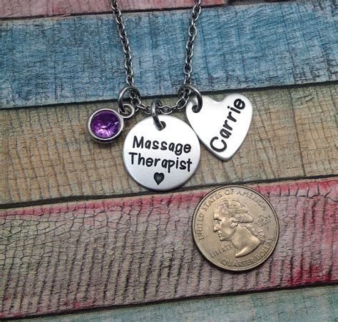 Massage Therapy Jewelry Massage Therapist Necklace Massage