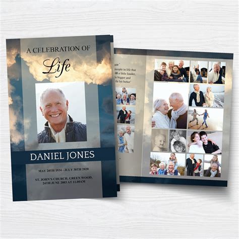 8 Page Obituary Templates Tagged For Men Funeral Templates