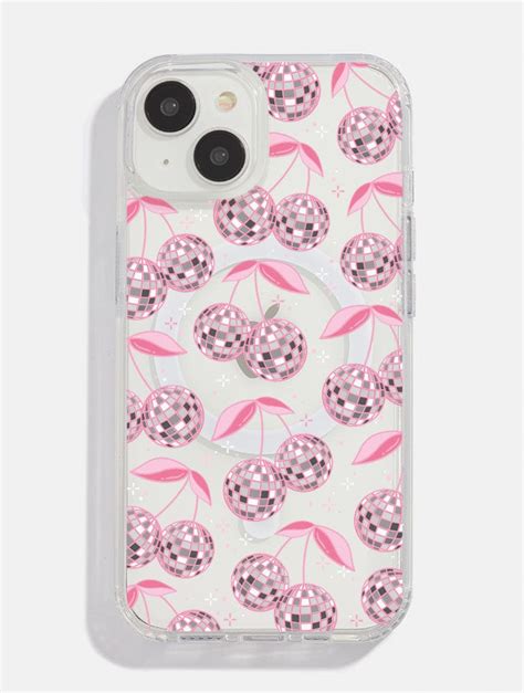 Disco Cherries Pink Magsafe Iphone Case Durable Iphone Cases Skinnydip London