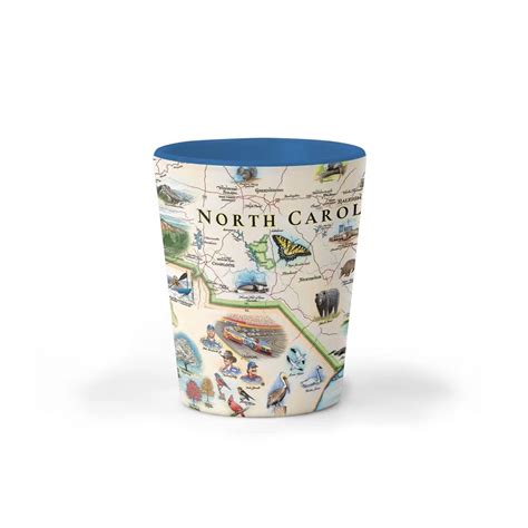 North Carolina Map Shot Glass – Hometown Apparel