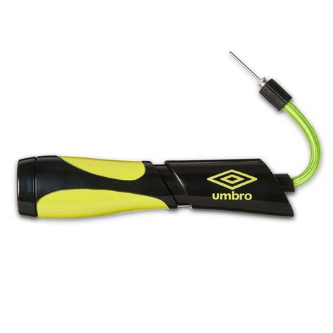 Umbro Multi Sports Ball Air Pump With Inflation Needle Manual Yellow