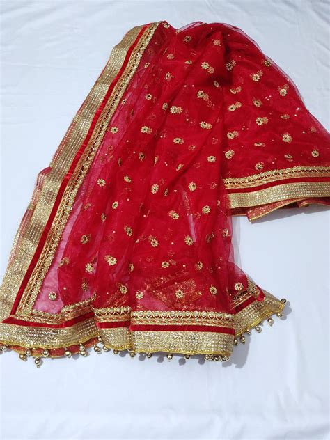 Bridal Wear Red Dulhan Dupatta Rs 350 Piece Vastra Shringar ID