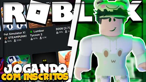 LIVE JOGANDO ROBLOX INSCRITOS AO VIVO Roblox YouTube