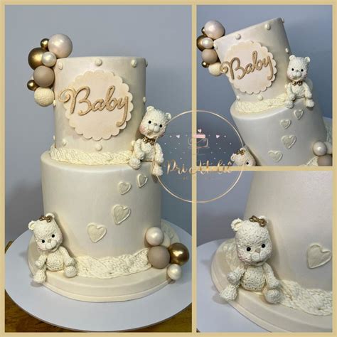 Bolo Fake Chá Revelação Nude Elo Produtos Especiais