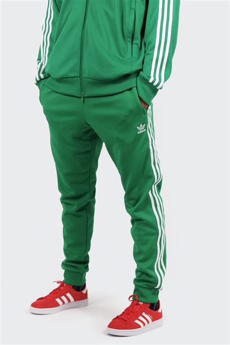 adidas originals superstar track pants green garmentory