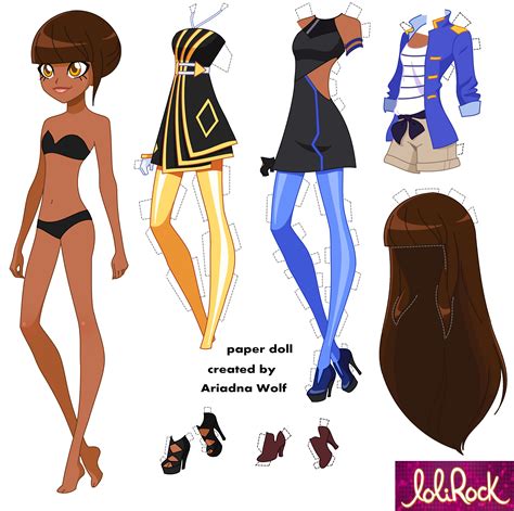 Lolirock Talia paper doll - YouLoveIt.com