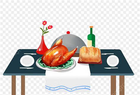 Dinner Table Clipart Food