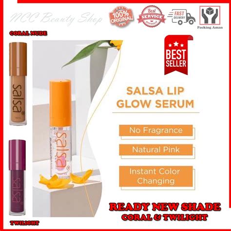 Jual Ncc Salsa Lip Glow Serum Coral Nude Twilight Health And Moisture Lip Serum Lipstik