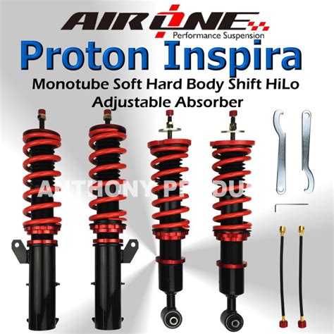 Proton Inspira Mitsubishi Lancer X Monotube Soft Hard Bodyshift Height