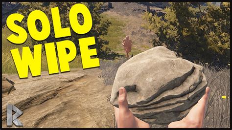 Solo Wipe Beginnings Rust Solo Survival Youtube