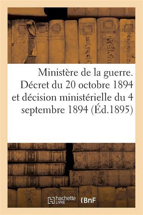 Sciences Sociales Minist Re De La Guerre D Cret Du Octobre