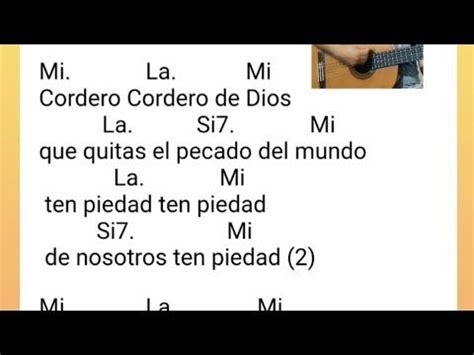 Cordero De Dios Letra Y Acordes Cordero De Dios Letras Y Acordes