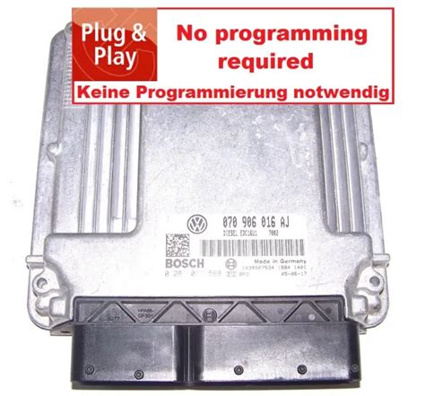 CONTROL VW T5 Transporter Bus Multivan 2 5l Tdi 130PS 070906016AJ ECU