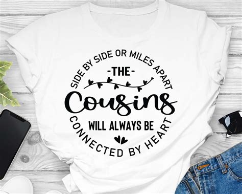 Side By Side Or Miles Apart Cousins Svg Cousins SVG Cousin Etsy