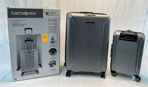 Samsonite Element Xlt Piece Hardside Set Silver Nw Asset Services