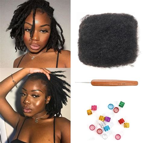 Afro Kinkys Cabello Humano A Granel Para Extensiones De Rastas Rizos