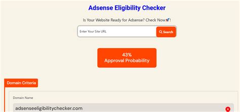 Adsense Eligibility Checker