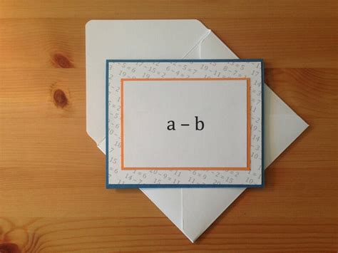 Teacher Appreciation Card Math Teacher Thank You Card You Etsy