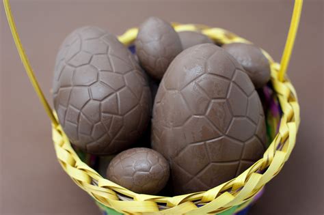 Basket of chocolate Easter Eggs-7120 | Stockarch Free Stock Photos