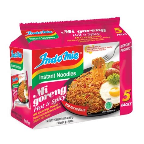 Indomie® Mi Goreng Hot & Spicy Instant Noodles, 5 ct / 2.82 oz - Ralphs