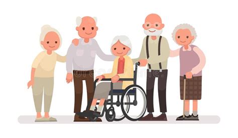 Elderly Group Stock Illustrations – 7,536 Elderly Group Stock ...