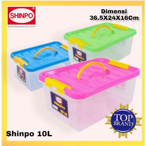 Jual Shinpo SIP 129 Practy CB10 Container Box Plastik CB 10 Liter Kotak