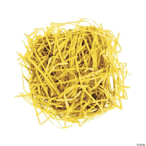 Plastic Yellow Easter Grass Oriental Trading