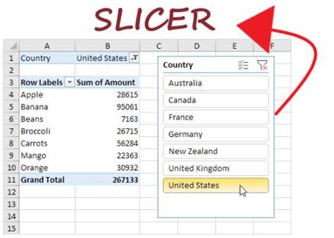 Excel Slicer - javatpoint