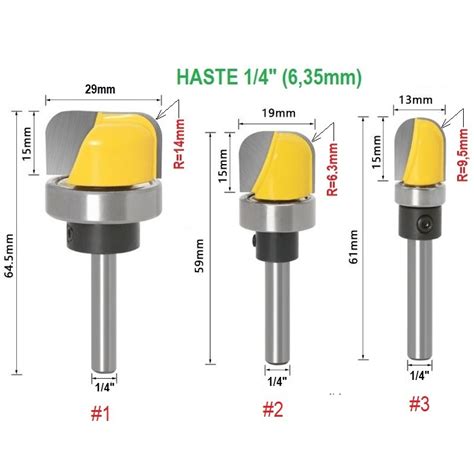 Kit Fresas Borda Redonda Madeira Para Fabrica O De T Buas De Corte