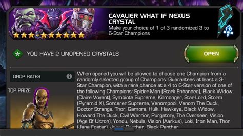 2x Cavalier Nexus What If Crystals Mcoc Youtube