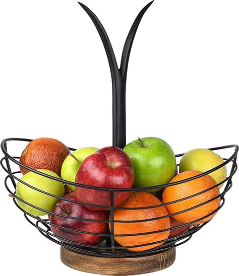 Amazon Modern Farmhouse Fruit Basket With Banana Holder For